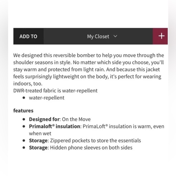 Lululemon Non-Stop Bomber *Reversible *Marvel - size 4 - Picture 8 of 8